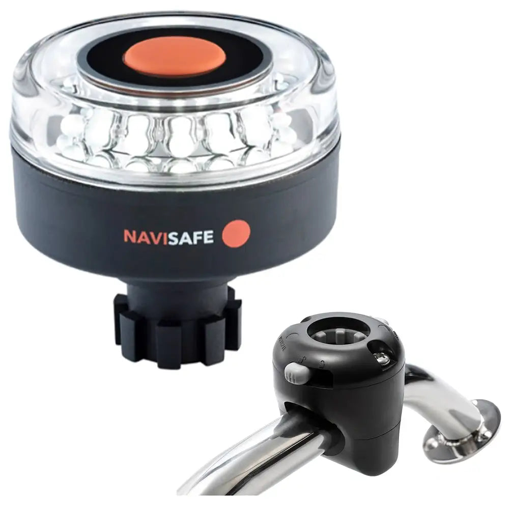 Navisafe Navilight 360 2NM w/Navibolt Base Rail Mount - Black [042KIT] - Navigation Lights