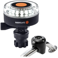 Navisafe Navilight 360 2NM White w/Navimount Base Rail Mount - Black [040KIT] - Navigation Lights