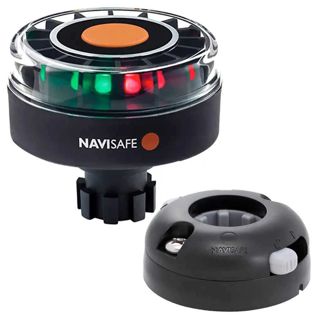 Navisafe Navilight Tricolor 2NM w/Navibolt Base Horizontal Mount - Black [342KIT7] - Navigation Lights