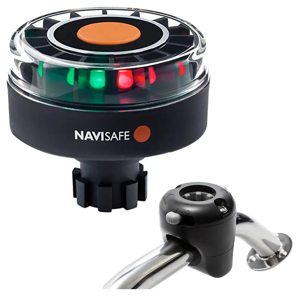 Navisafe Navilight Tricolor 2NM w/Navibolt Base Rail Mount - Black [342KIT] - Navigation Lights