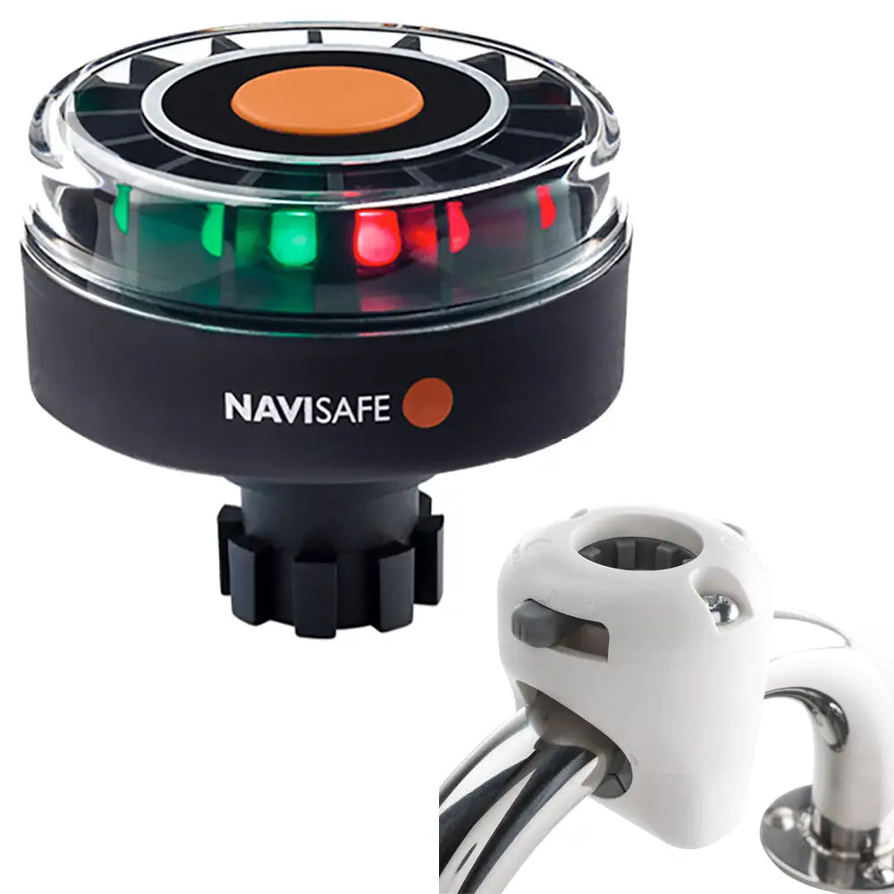 Navisafe Navilight Tricolor 2NM w/Navibolt Base Rail Mount - White [342KIT3] - Navigation Lights