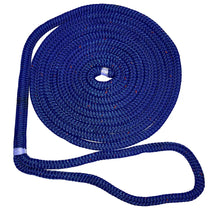 New England Ropes 3/4’’ Double Braid Dock Line - Blue w/Tracer - 25 [C5053-24-00025] - Dock Line