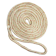 New England Ropes 3/4’’ Double Braid Dock Line - White/Gold w/Tracer - 50 [C5059-24-00050] - Dock Line