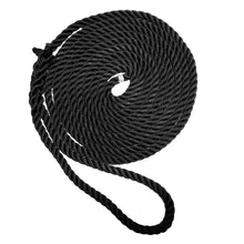 New England Ropes 3/4’’ Premium 3-Strand Dock Line - Black - 35 [C6054-24-00035] - Dock Line