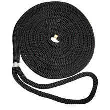 New England Ropes 5/8’’ Double Braid Dock Line - Black - 25 [C5054-20-00025] - Dock Line