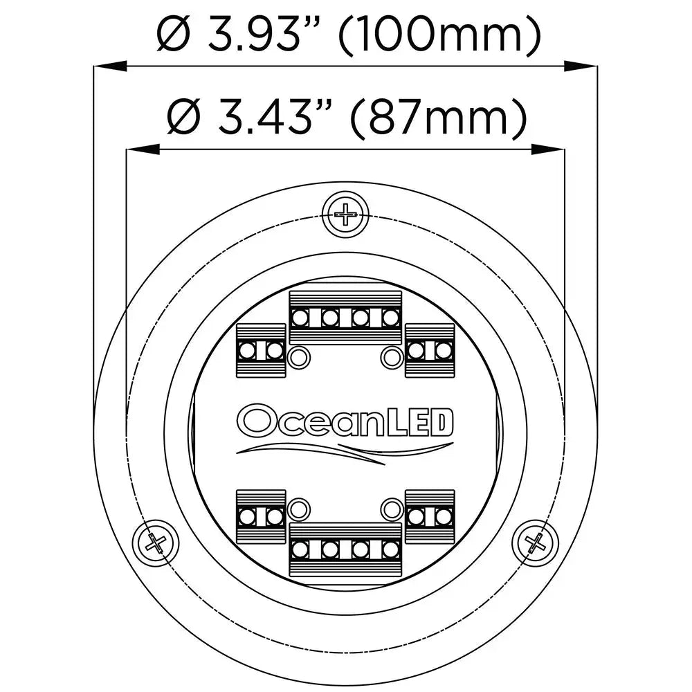 OceanLED Sport S3166S Underwater LED Light - Ultra White [012102W] - Underwater Lighting