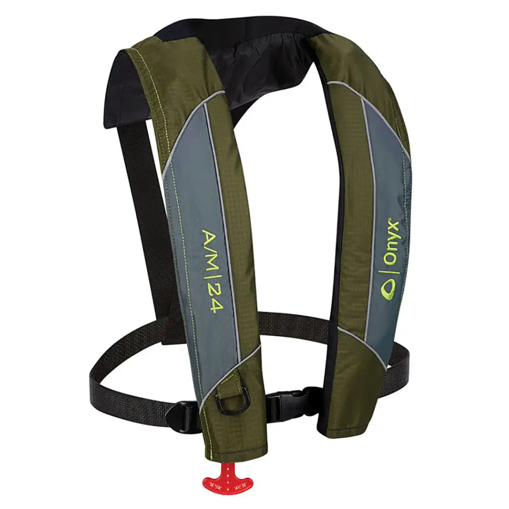 Onyx A/M-24 Automatic/Manual Inflatable PFD Life Jacket - Green [132000-400-004-18] - Life Vests