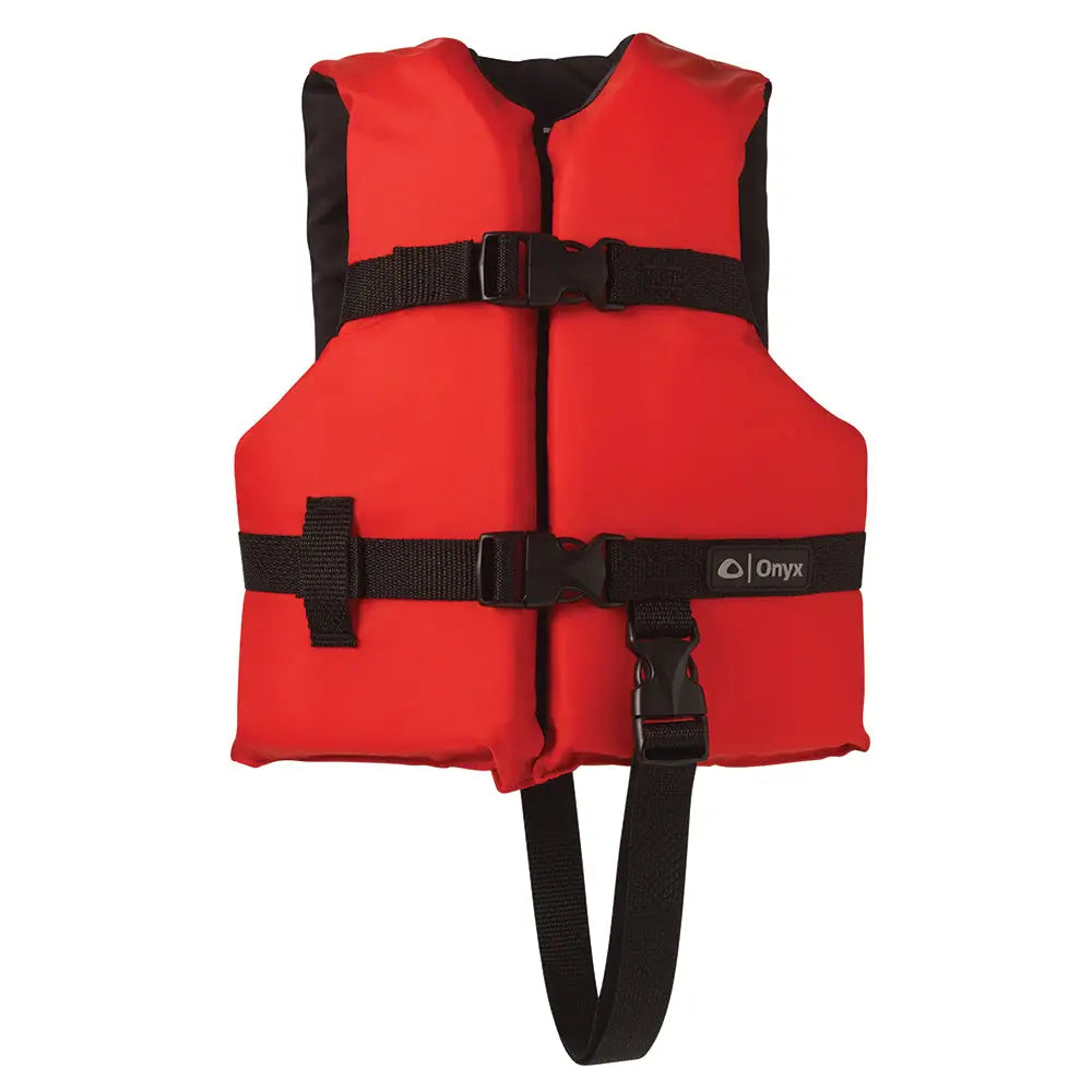 Onyx Nylon General Purpose Life Jacket - Child 30-50lbs - Red [103000-100-001-12] - Personal Flotation Devices