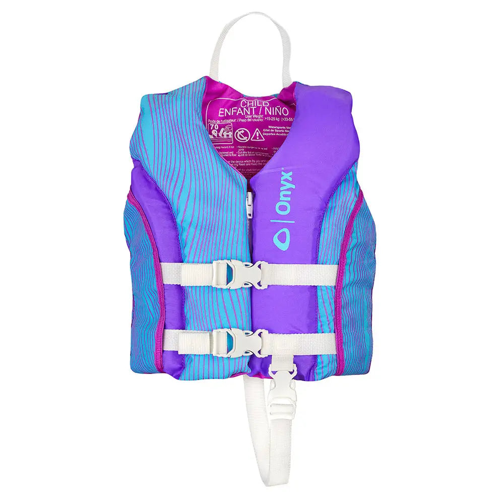Onyx Shoal All Adventure Child Paddle Water Sports Life Jacket - Purple [121000-600-001-21] - Personal Flotation Devices