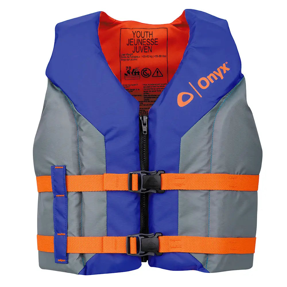 Onyx Shoal All Adventure Youth Life Jacket - Blue [121000-500-002-26] - Personal Flotation Devices
