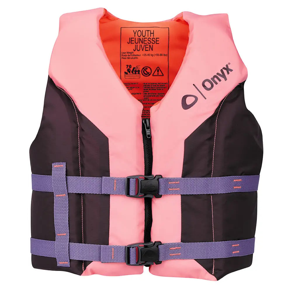 Onyx Shoal All Adventure Youth Life Jacket - Pink [121000-105-002-26] - Personal Flotation Devices