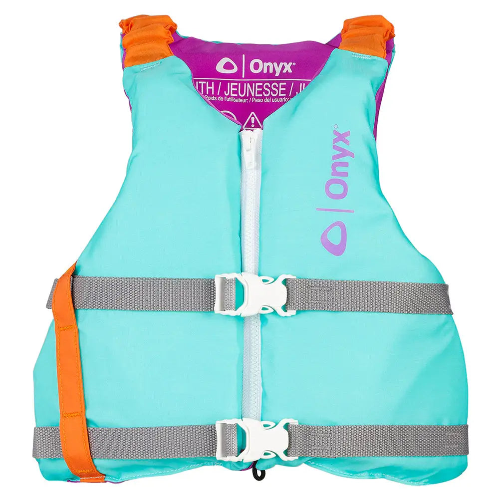 Onyx Youth Universal Paddle Vest - Aqua [121900-505-002-21] - Personal Flotation Devices