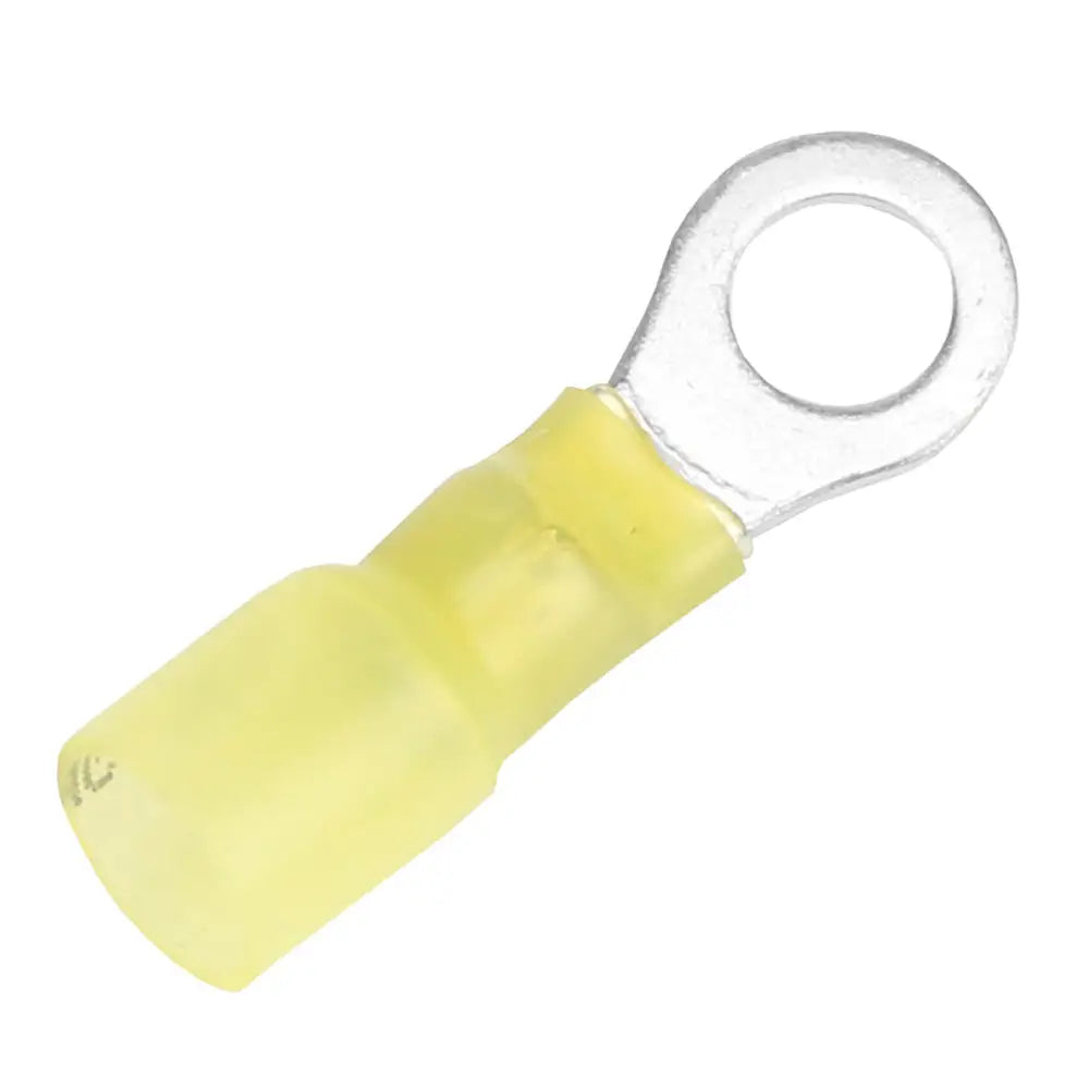 Pacer 12-10 AWG Heat Shrink Ring Terminal - 1/4’’ Stud Size - 25 Pack [TE10-14R-25] - Terminals