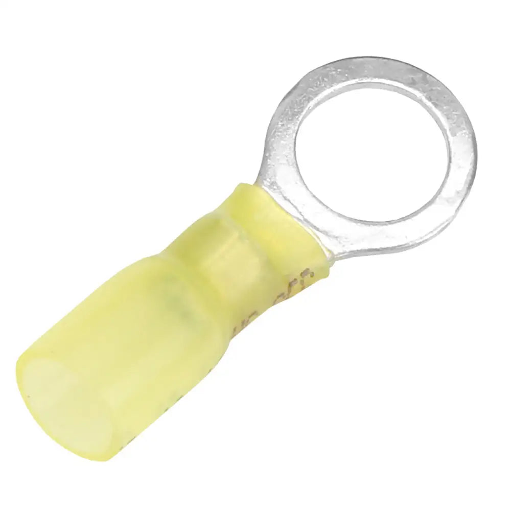 Pacer 12-10 AWG Heat Shrink Ring Terminal - 3/8’’ Stud Size - 25 Pack [TE10-38R-25] - Terminals