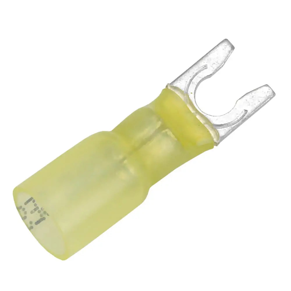 Pacer 12-10 AWG Heat Shrink Spade Terminal - #10 Stud Size - 25 Pack [TE10-10SLF-25] - Terminals