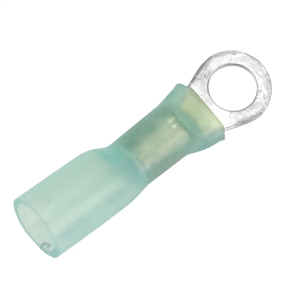 Pacer 16-14 AWG Heat Shrink Ring Terminal - #10 Stud Size - 100 Pack [TE14-10R-100] - Busbars Connectors & Insulators