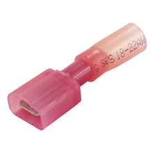 Pacer 22-18 AWG Fully-Insulated Male Disconnect Terminal - Red - 100 Pack [TDE18-250FIM-100] - Terminals