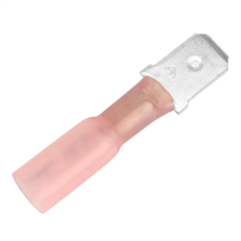 Pacer 22-18 AWG Heat Shrink Male Disconnect - 100 Pack [TDE18-250M-100] - Terminals