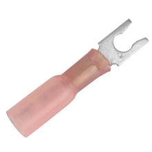 Pacer 22-18 AWG Heat Shrink Spade Terminal - #8 Stud Size - 100 Pack [TE18-8SLF-100] - Terminals