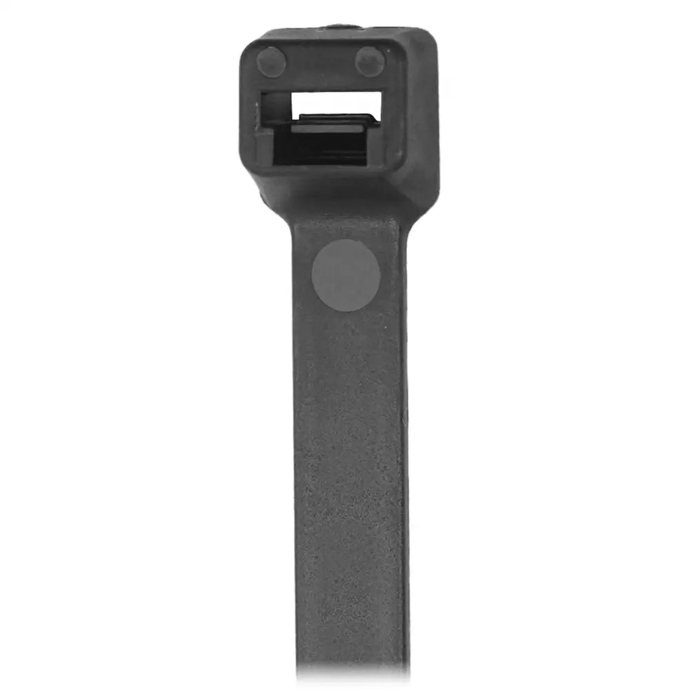 Pacer 6’’ Cable Tie - Black - 30-40lb Tensile Strength - 1.5’’ Bundle Diameter - 100 Piece Bag [CT1.5I-100BK] - Wire