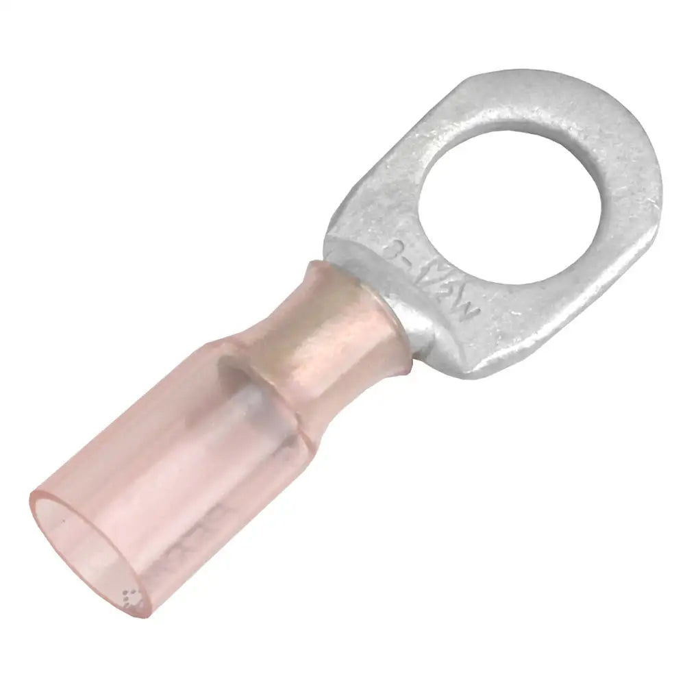 Pacer 8 AWG Heat Shrink Ring Terminal - 1/2’’ Stud Size - 25 Pack [TE8-12R-25] - Terminals
