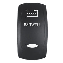 Pacer Actuator - ’BAITWELL’ f/V Series Contura Switches - Black - Laser Etched (Top/Bottom Light) [EV2LE-BTWL]