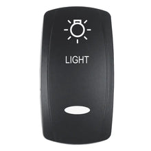 Pacer Actuator - ’LIGHT’ f/V Series Contura Switches - Black - Laser Etched (Top/Bottom Light) [EV2LE-LT] - Switches &