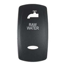 Pacer Actuator - ’RAW WATER’ f/V Series Contura Switches - Black - Laser Etched (Top/Bottom Light) [EV2LE-RAW]