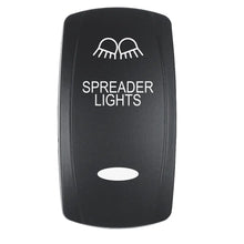 Pacer Actuator - ’SPREADER LIGHTS’ f/V Series Contura Switches - Black - Laser Etched (Top/Bottom Light) [EV2LE-SPDR]