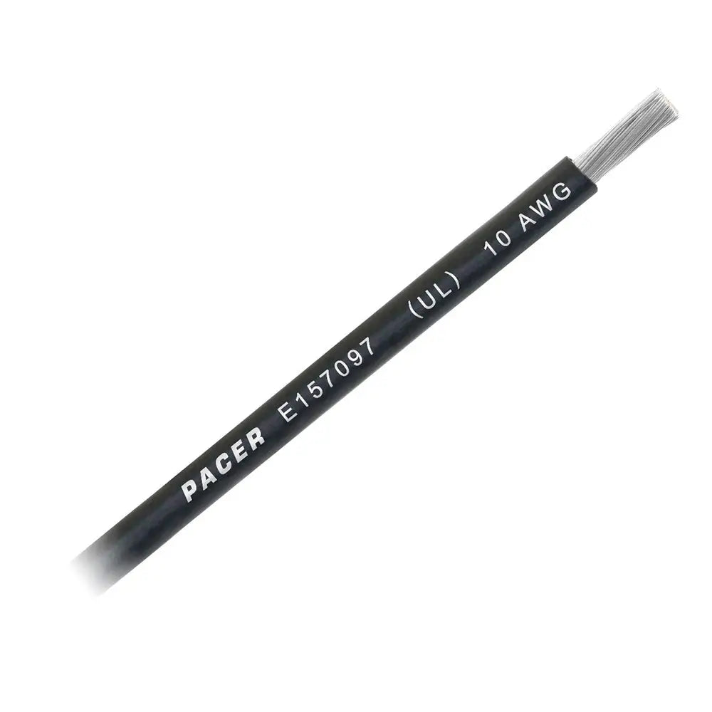 Pacer Black 10 AWG Battery Cable - Sold By The Foot [WUL10BK-FT] - Wire
