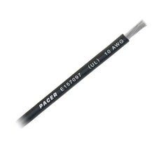 Pacer Black 10 AWG Battery Cable - Sold By The Foot [WUL10BK-FT] - Wire