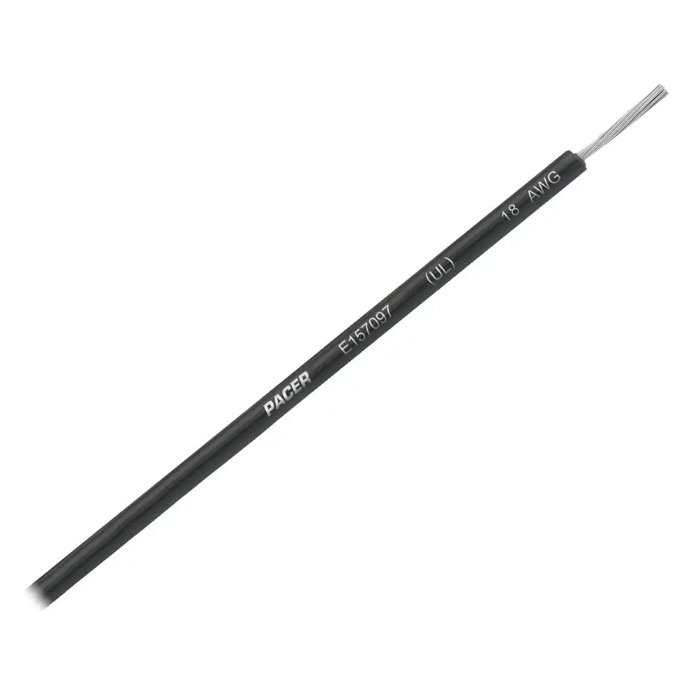 Pacer Black 18 AWG UL Marine Wire - 35’ [WUL18BK-35] - Wire