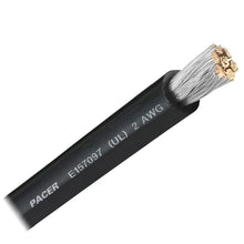 Pacer Black 2 AWG Battery Cable - Sold By The Foot [WUL2BK-FT] - Wire