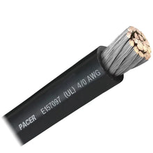 Pacer Black 4/0 AWG Battery Cable - Sold By The Foot [WUL4/0BK-FT] - Wire