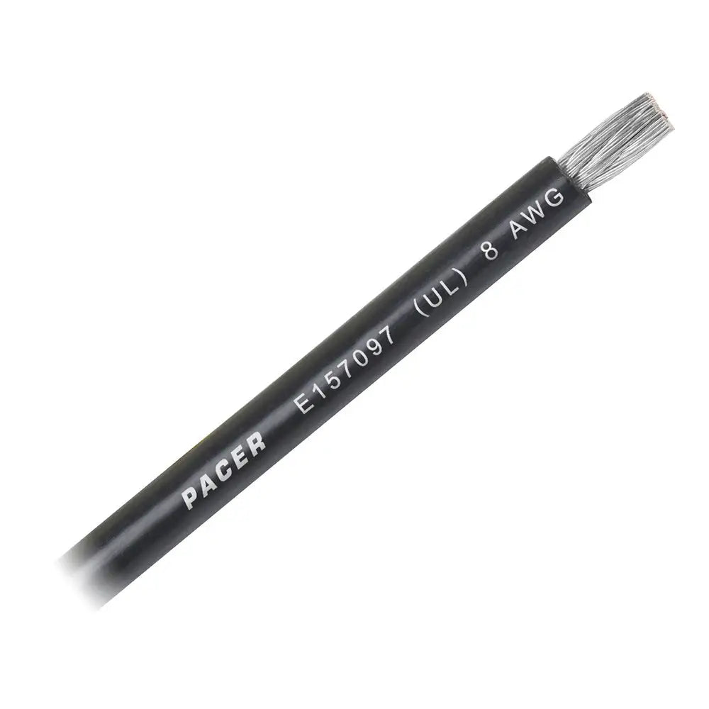 Pacer Black 8 AWG Battery Cable - Sold By The Foot [WUL8BK-FT] - Wire