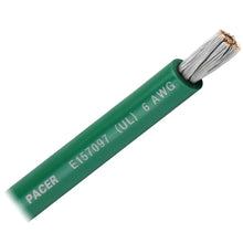 Pacer Green 6 AWG Battery Cable - Sold By The Foot [WUL6GN-FT] - Wire