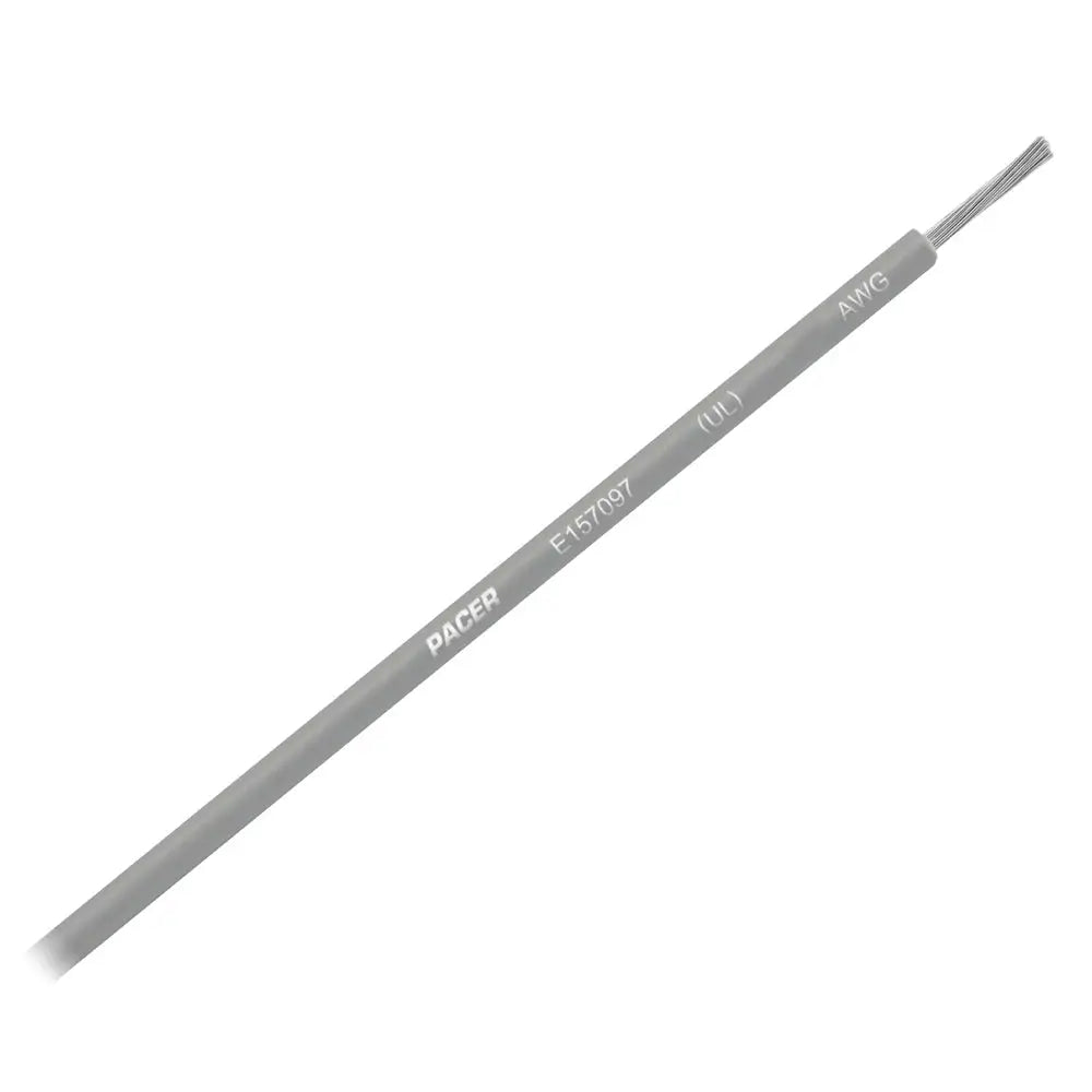 Pacer Grey 10 AWG Primary Wire - 25 [WUL10GY-25] - Wire
