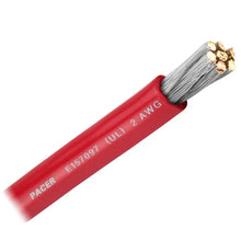Pacer Red 2 AWG Battery Cable - Sold By The Foot [WUL2RD-FT] - Wire