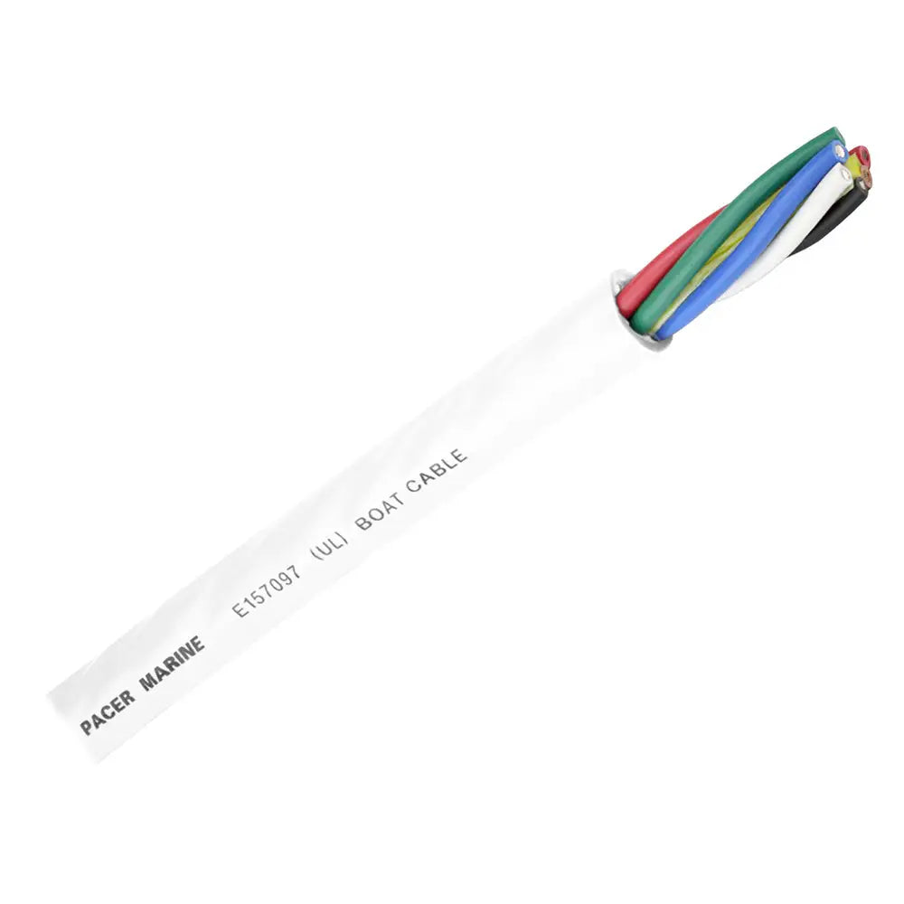 Pacer Round 6 Conductor Cable - 100 - 16/6 AWG - Black Brown Red Green Blue White [WR16/6-100] - Wire