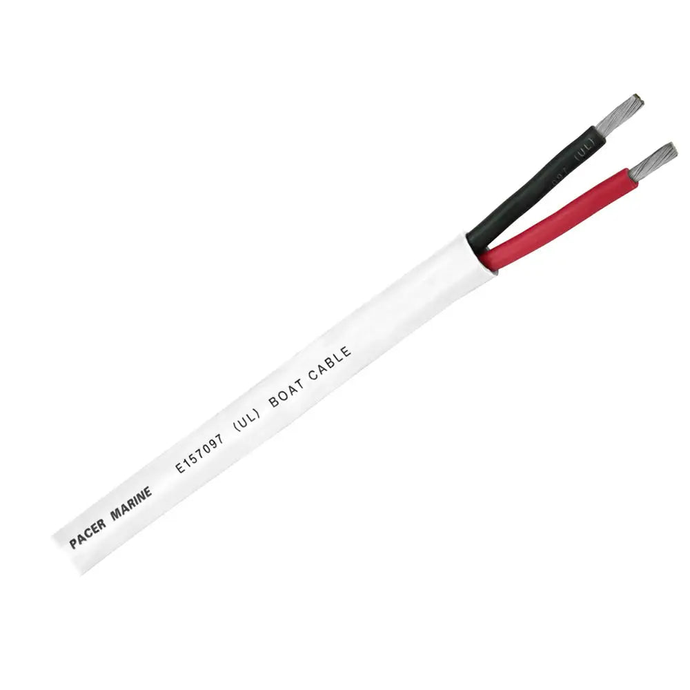 Pacer Round Duplex 2 Conductor Cable - 100’ - 14/2 AWG - Red Black [WR14/2DC-100] - Wire