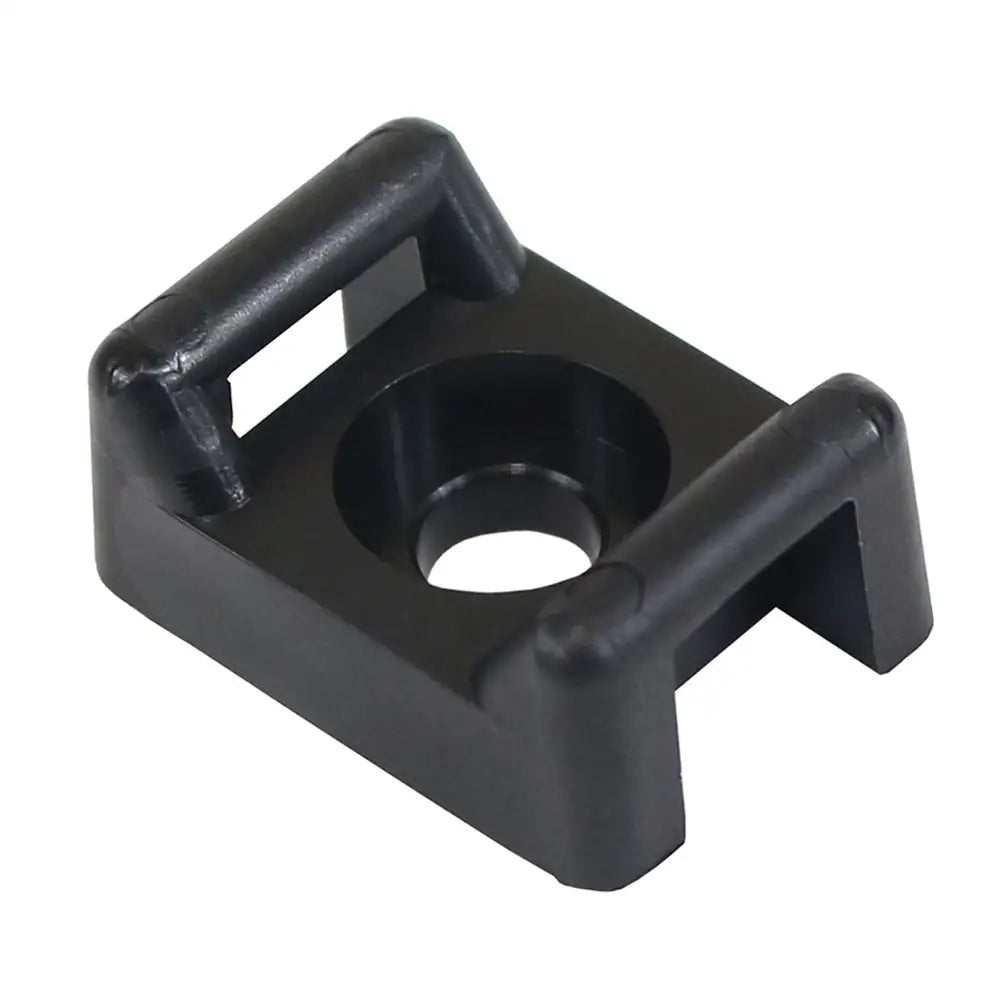 Pacer Screw Down Cable Tie Mount - #10 Screw Mount Method - Black - 100 Pack [CTM3S10BK-100] - Wire Management