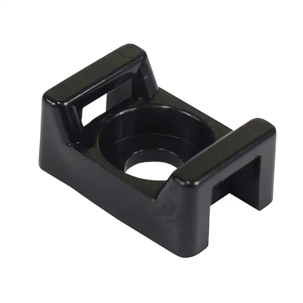 Pacer Screw Down Cable Tie Mount - #8 Screw Mount Method - Black - 100 Pack [CTM2S8BK-100] - Wire Management