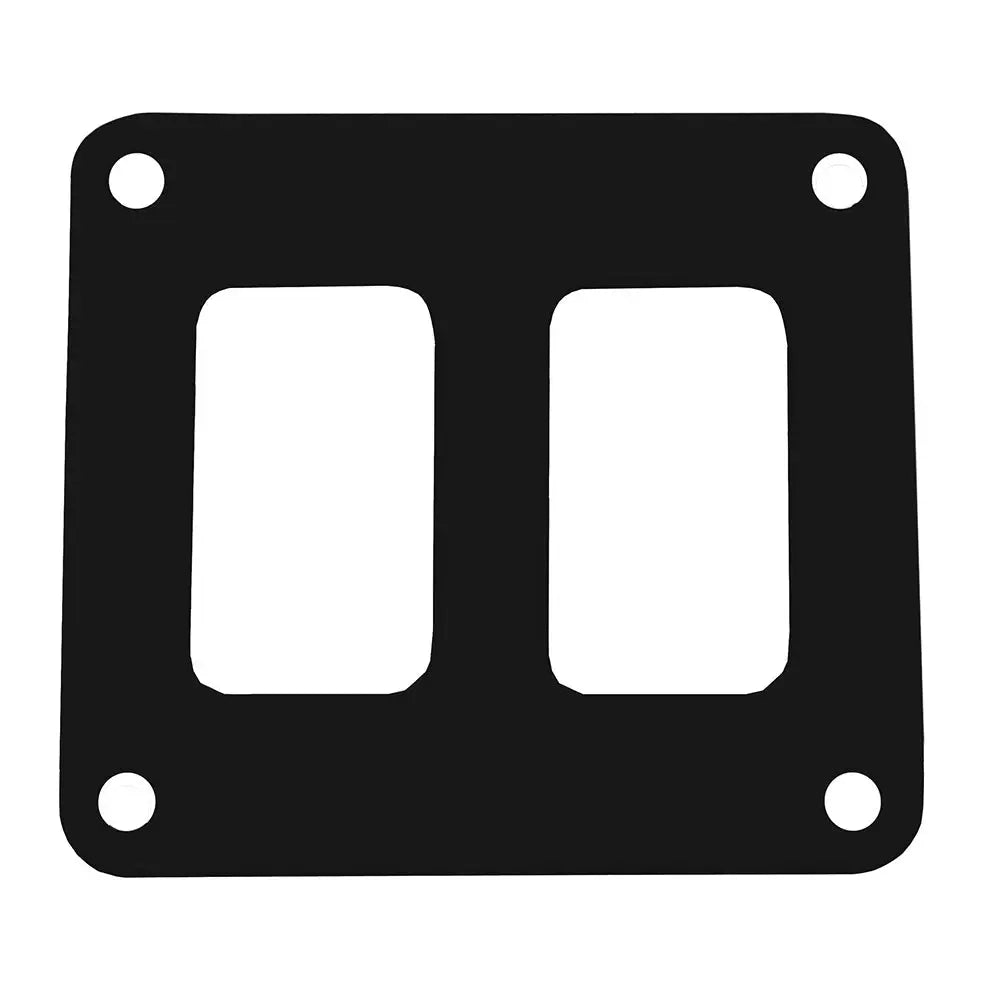 Pacer Switch Panel - 2 Switch 1 Row - 3’’ x 2.75’’ - Black Powder Coated Aluminum [PSC-21-BK] - Electrical Panels