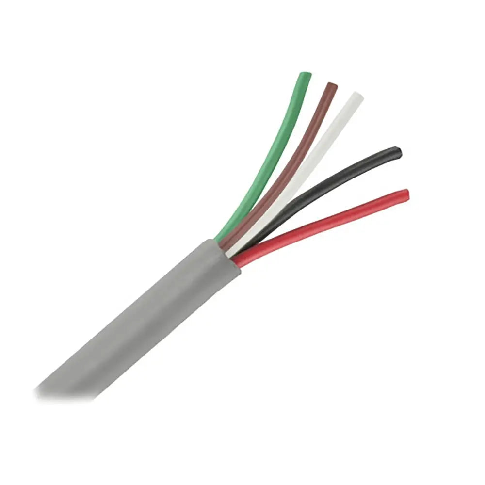 Pacer Unshielded 5 Conductor Cable 25’ 18/5 AWG Green Brown White Black Red [M18/5 25] Wire