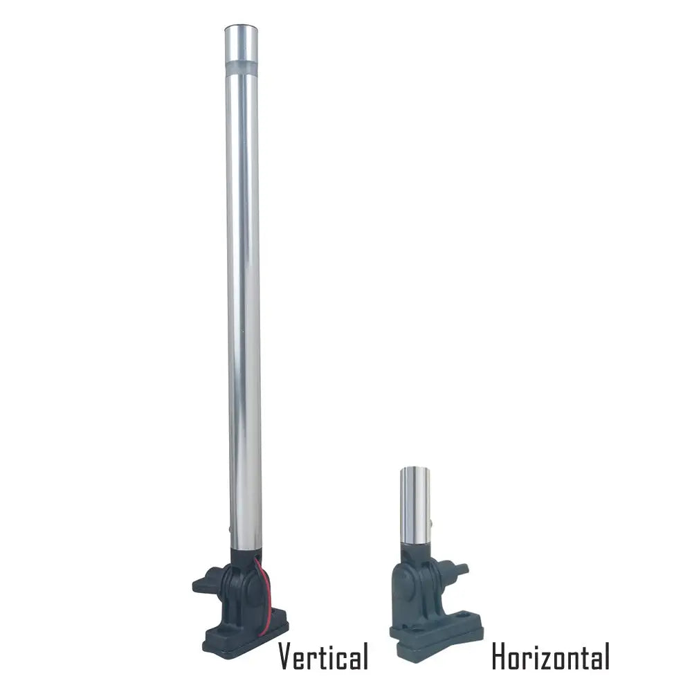 Perko 24’’ Folding Mount Pole Light - White All Round Light [1670DP2ALU] - Navigation Lights