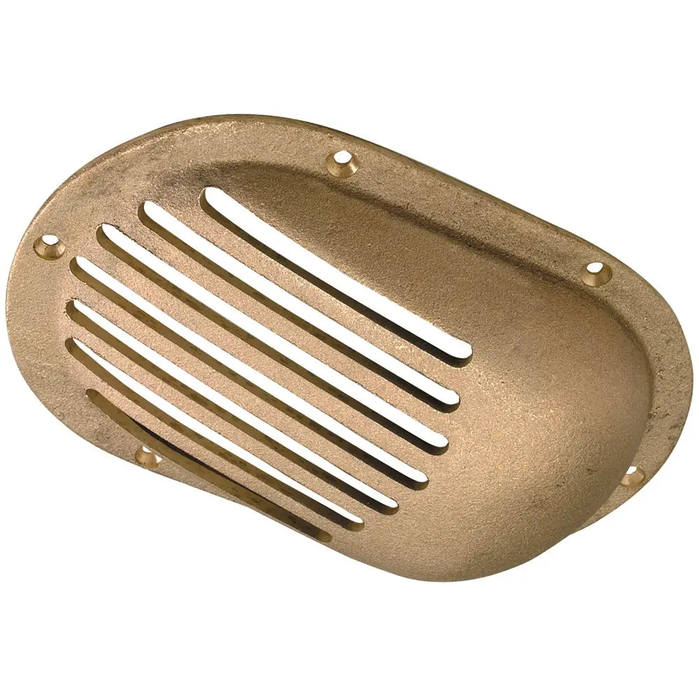 Perko 6-1/4’’ x 4-1/4’’ Scoop Strainer Bronze MADE IN THE USA [0066DP3PLB] - Thru-Hull Fittings