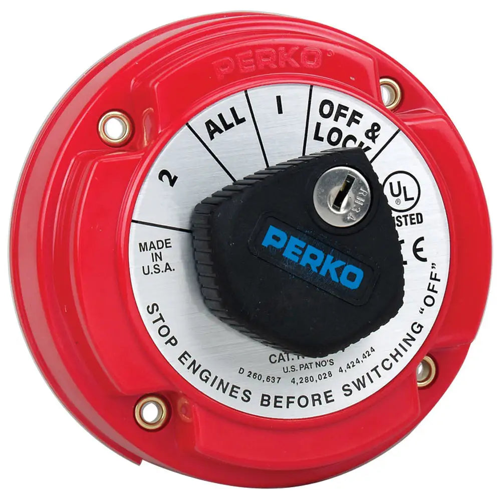 Perko 8504DP Medium Duty Battery Selector Switch w/Alternator Field Disconnect & Key Lock [8504DP] - Battery Management