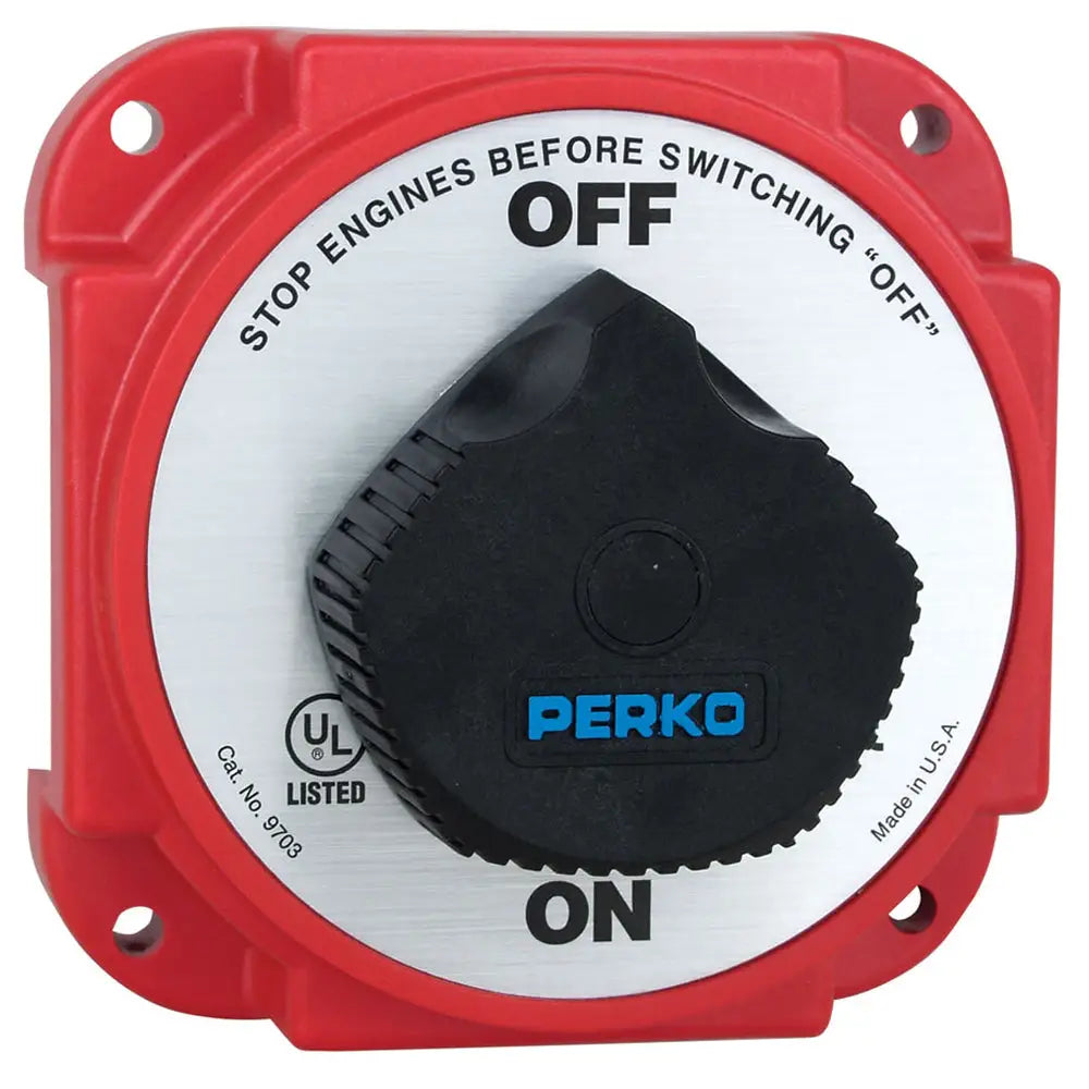 Perko 9703DP Heavy Duty Battery Disconnect Switch w/ Alternator Field Disconnect [9703DP] - Battery Management