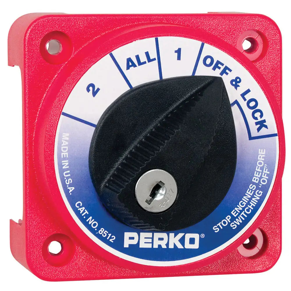 Perko Compact Medium Duty Battery Selector Switch w/Key Lock [8512DP] - Battery Management