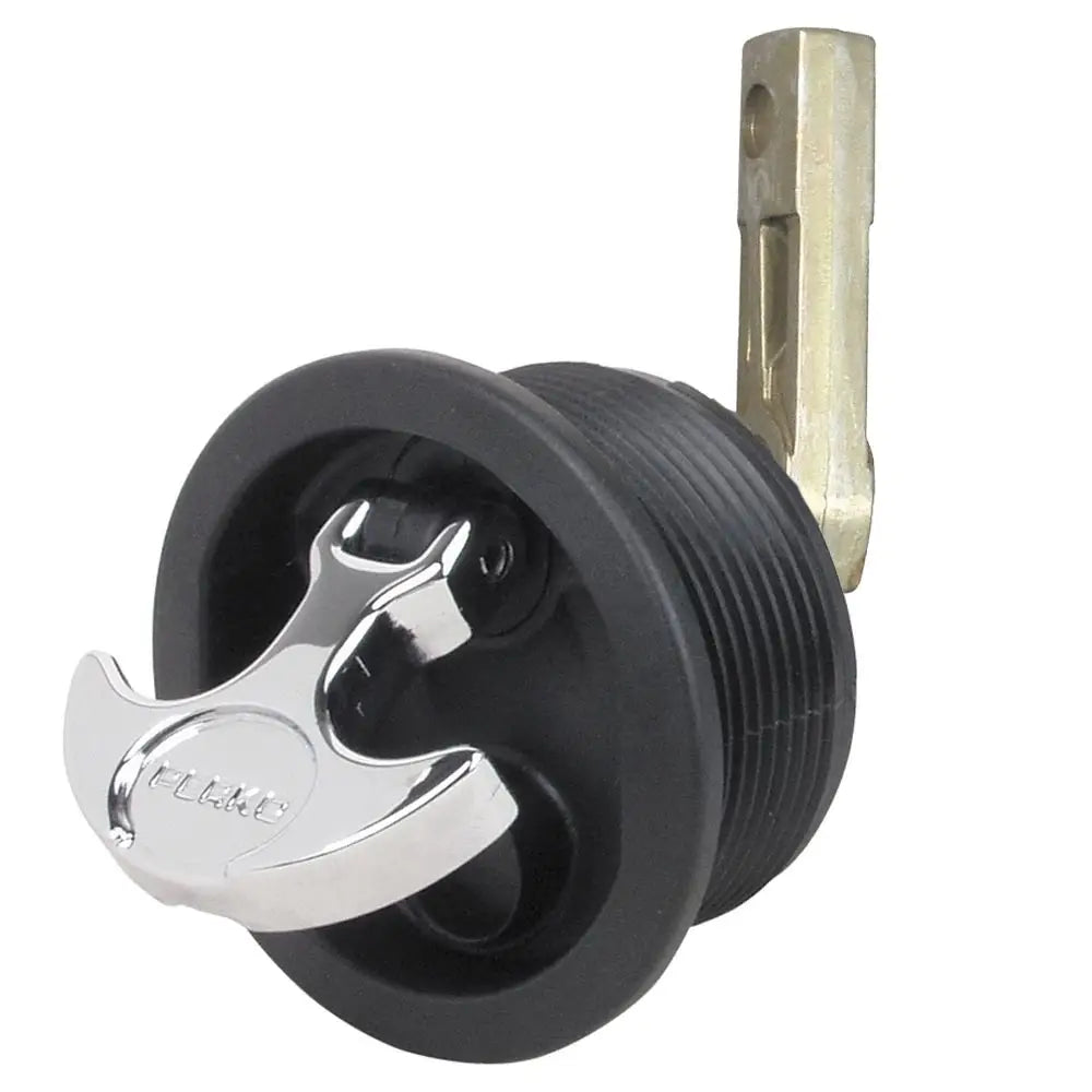 Perko Flush Mount Latch - Straight Cam Bar - 2.5’’ Hole - Black [1092DP3BLK] - Latches